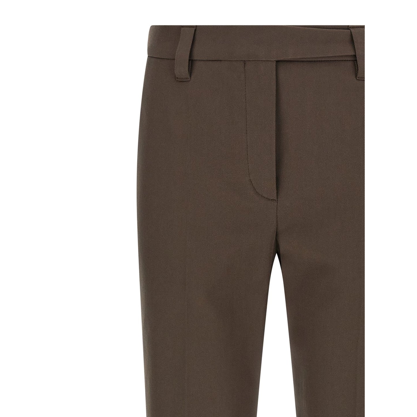 Brunello Cucinelli Brown Cotton Casual Pants