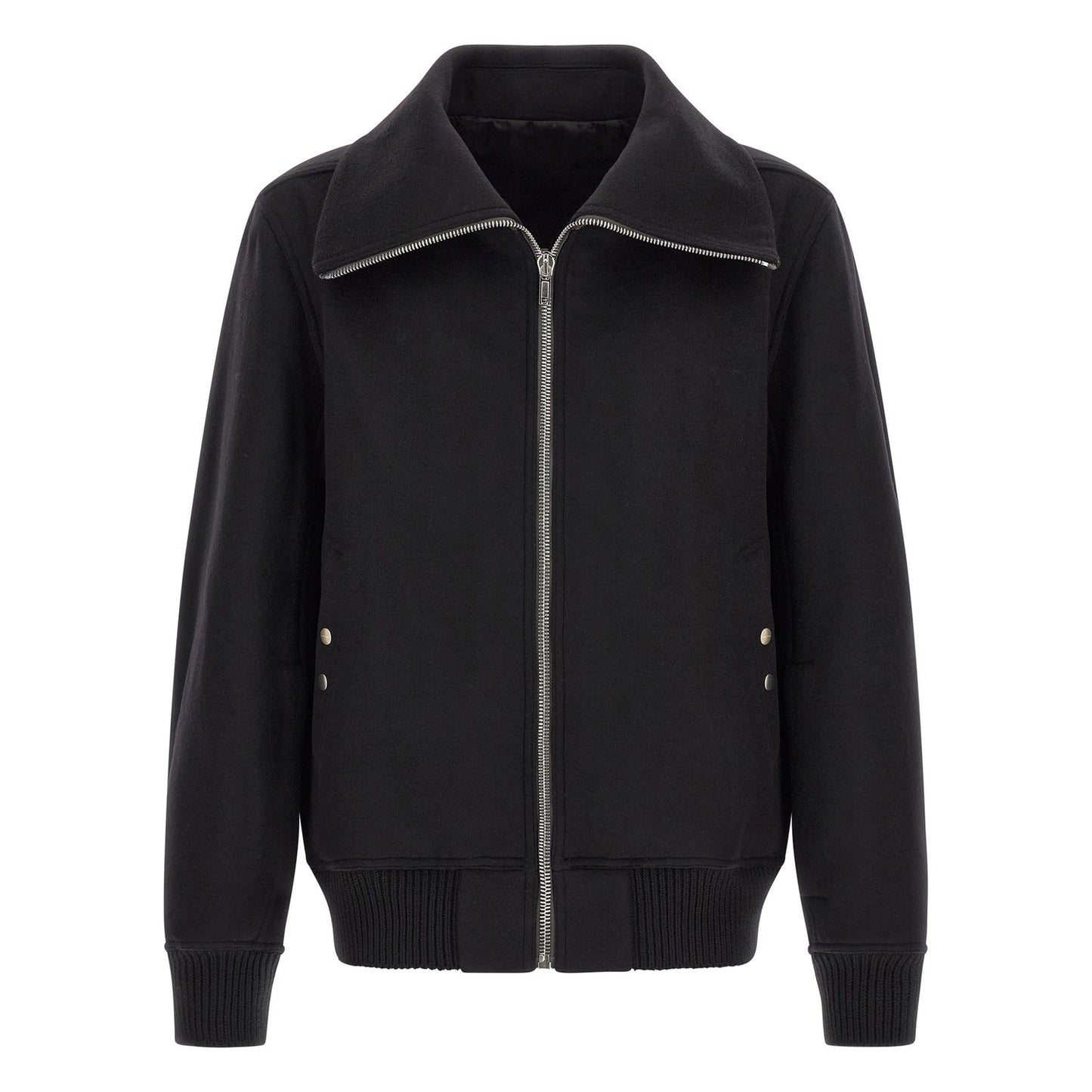 Rick Owens Black Virgin Wool Bomber