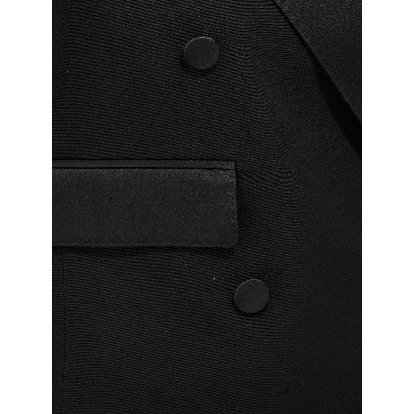 Dolce & Gabbana Black Silk Sleeveless Jacket