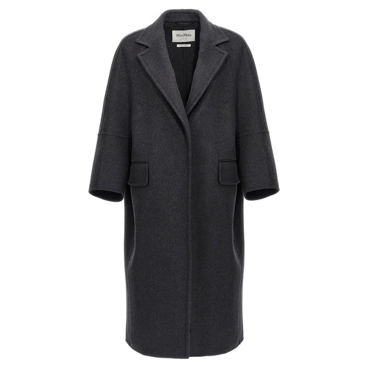 Max Mara Gray Virgin Wool Coat