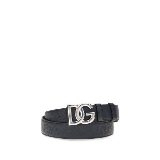 Dolce & Gabbana Black Calf Leather Bos Taurus Regular Belt