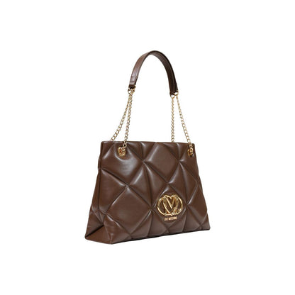 Love Moschino Brown Polyethylene Handbag
