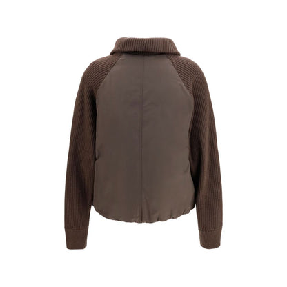 Brunello Cucinelli Brown Polyester Full-Length Jacket