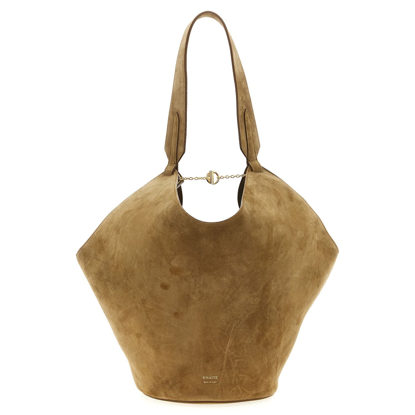 Khaite Brown Calfskin Tote Bag