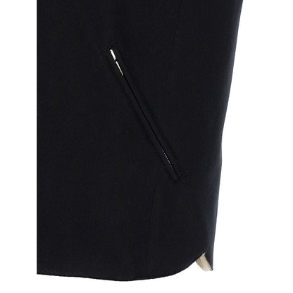 Brunello Cucinelli Black Wool Sleeveless Jacket