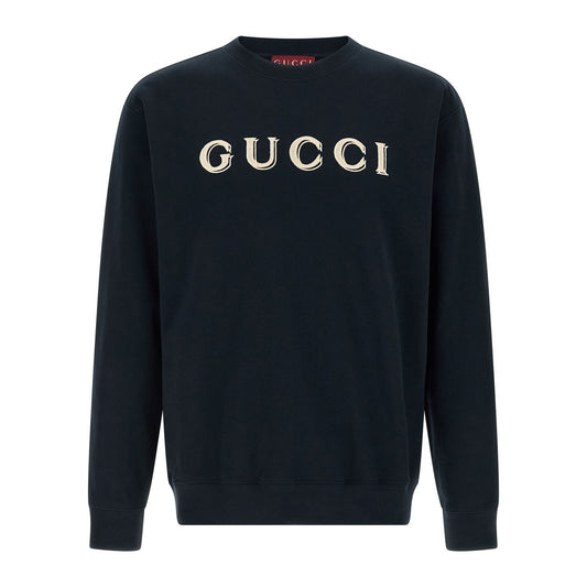 Gucci Blue Cotton Sweatshirt