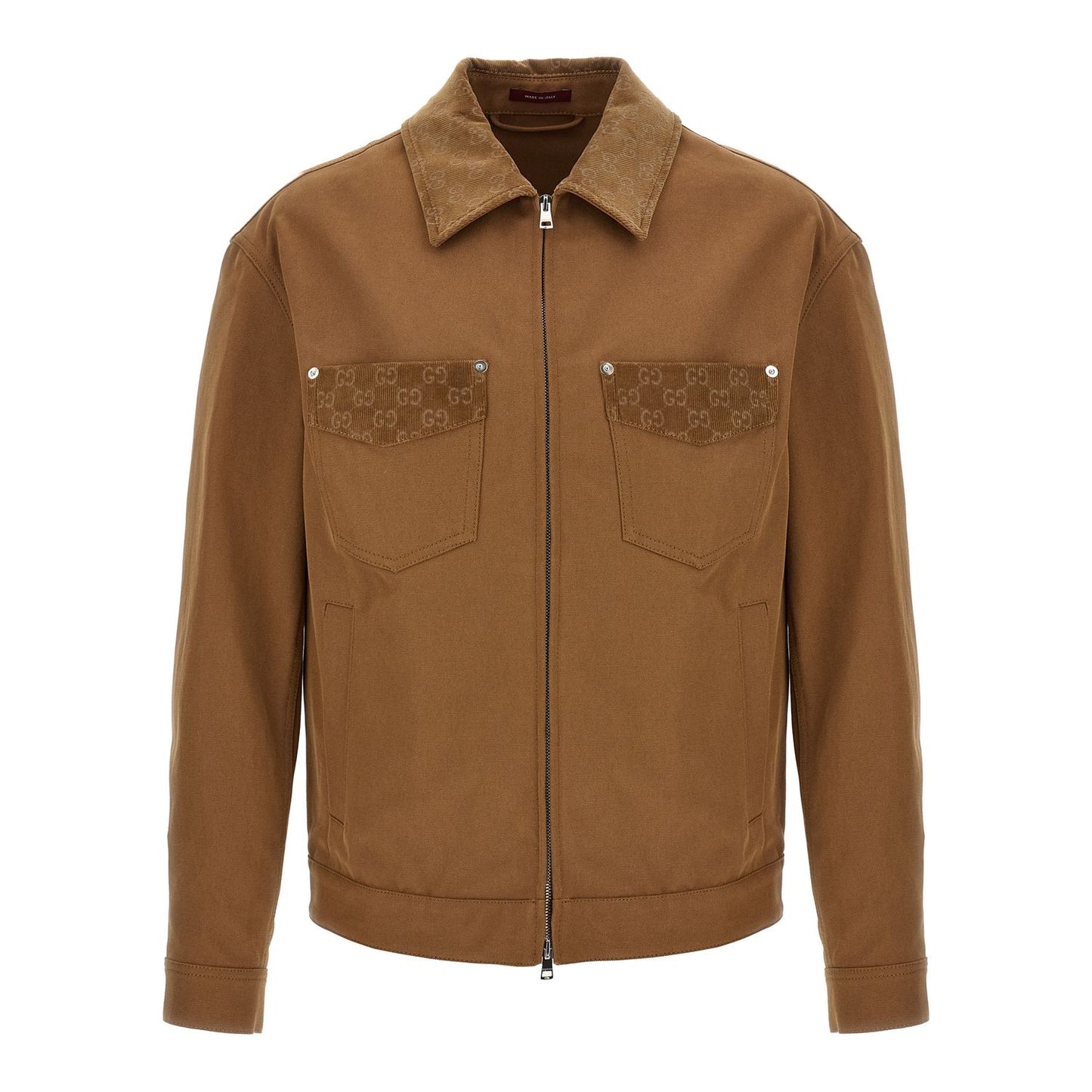 Gucci Brown Cotton Full-Length Jacket