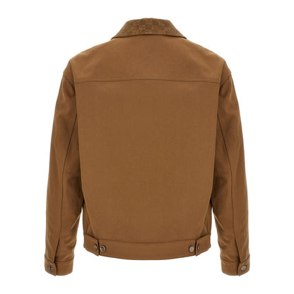 Gucci Brown Cotton Full-Length Jacket