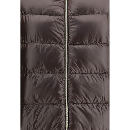 Herno Brown Polyester Full-Length Jacket