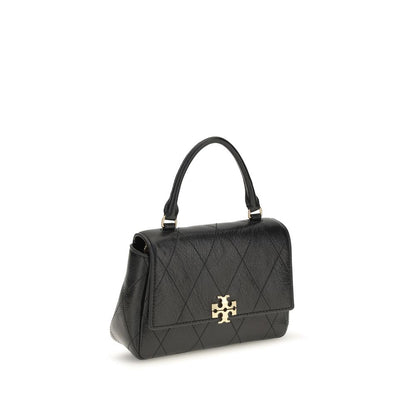Tory Burch Black Calf Leather Bos Taurus Handbag