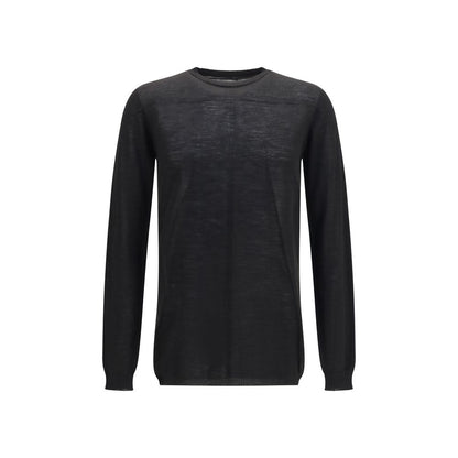 Rick Owens Black Wool Oves Aries Sweatshirt