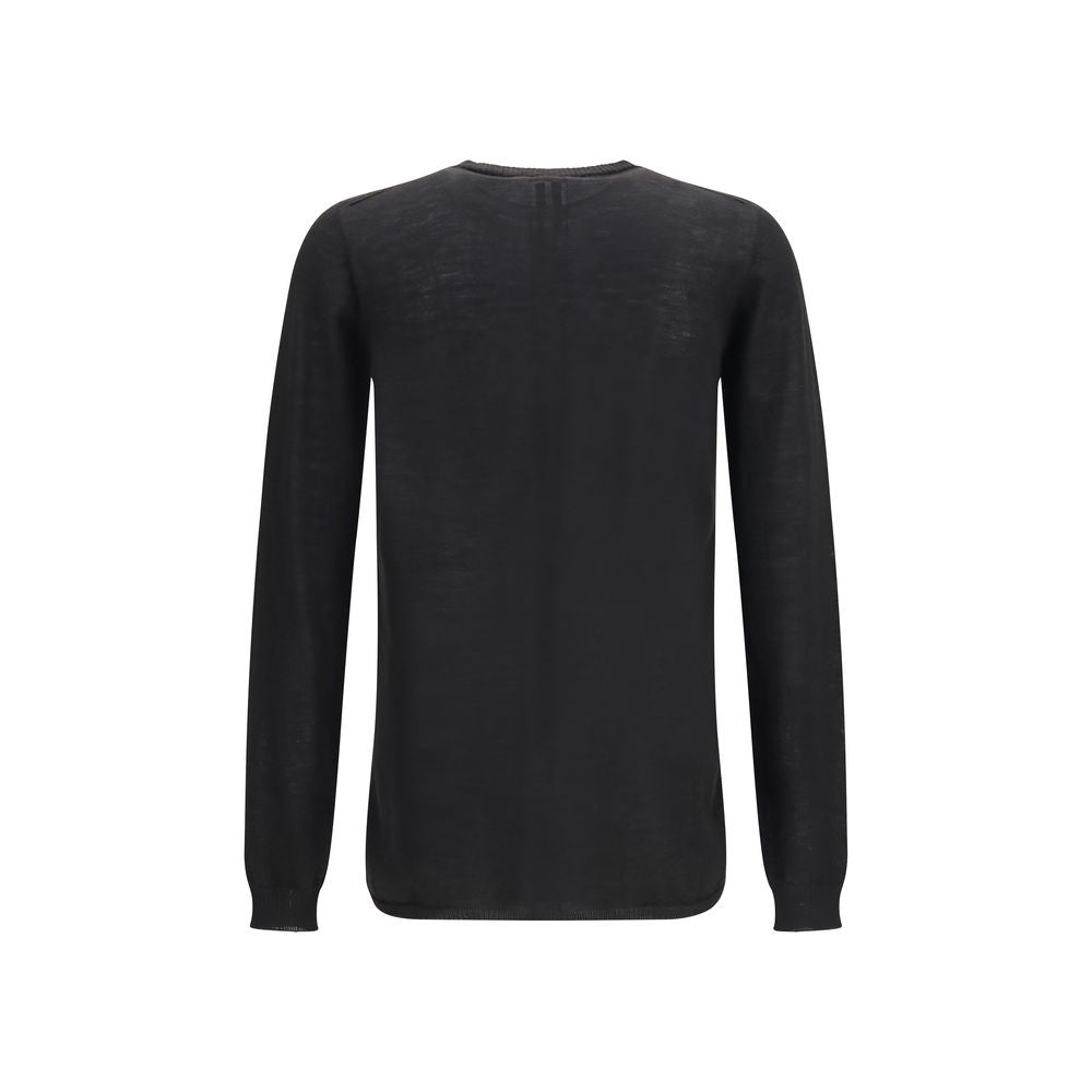 Rick Owens Black Wool Oves Aries Sweatshirt