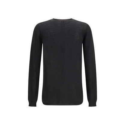 Rick Owens Black Wool Oves Aries Sweatshirt