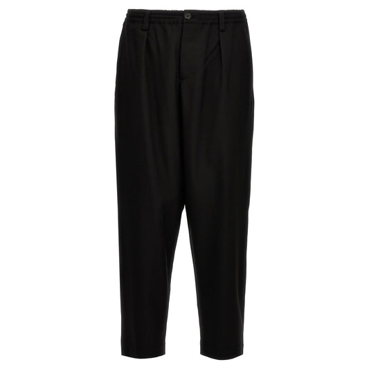 Marni Black Virgin Wool Cropped Pants