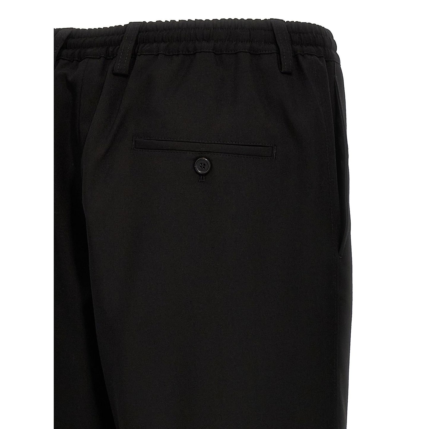 Marni Black Virgin Wool Cropped Pants