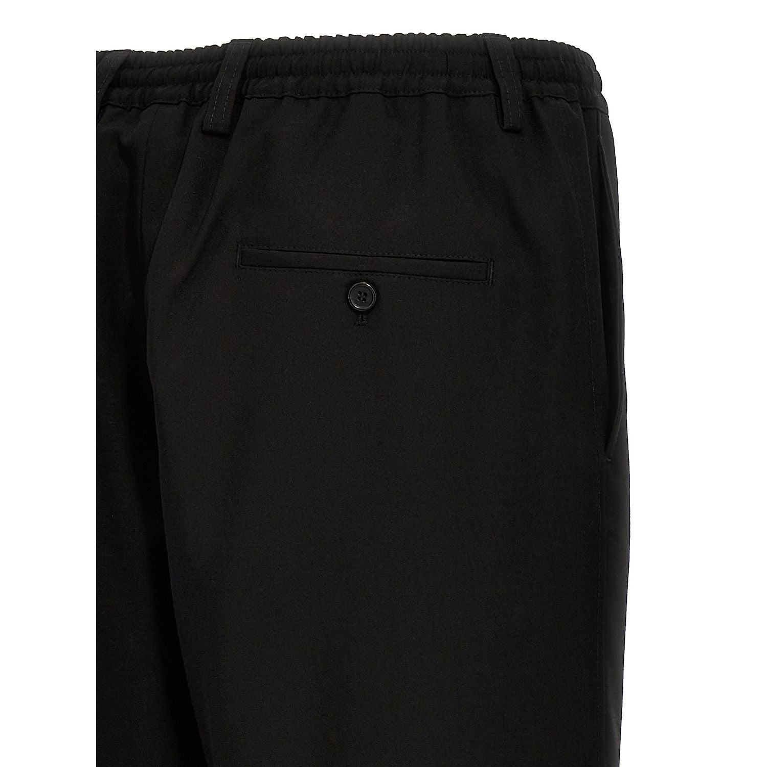 Marni Black Virgin Wool Cropped Pants