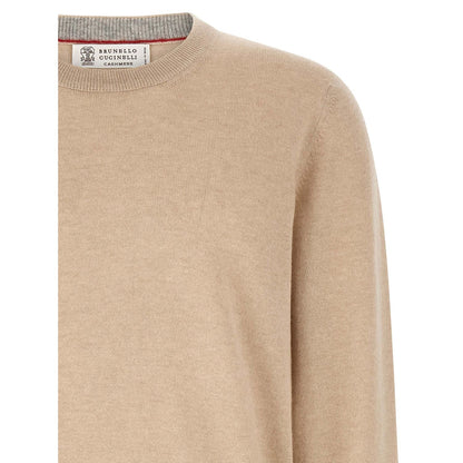 Brunello Cucinelli Beige Cashmere Cardigan