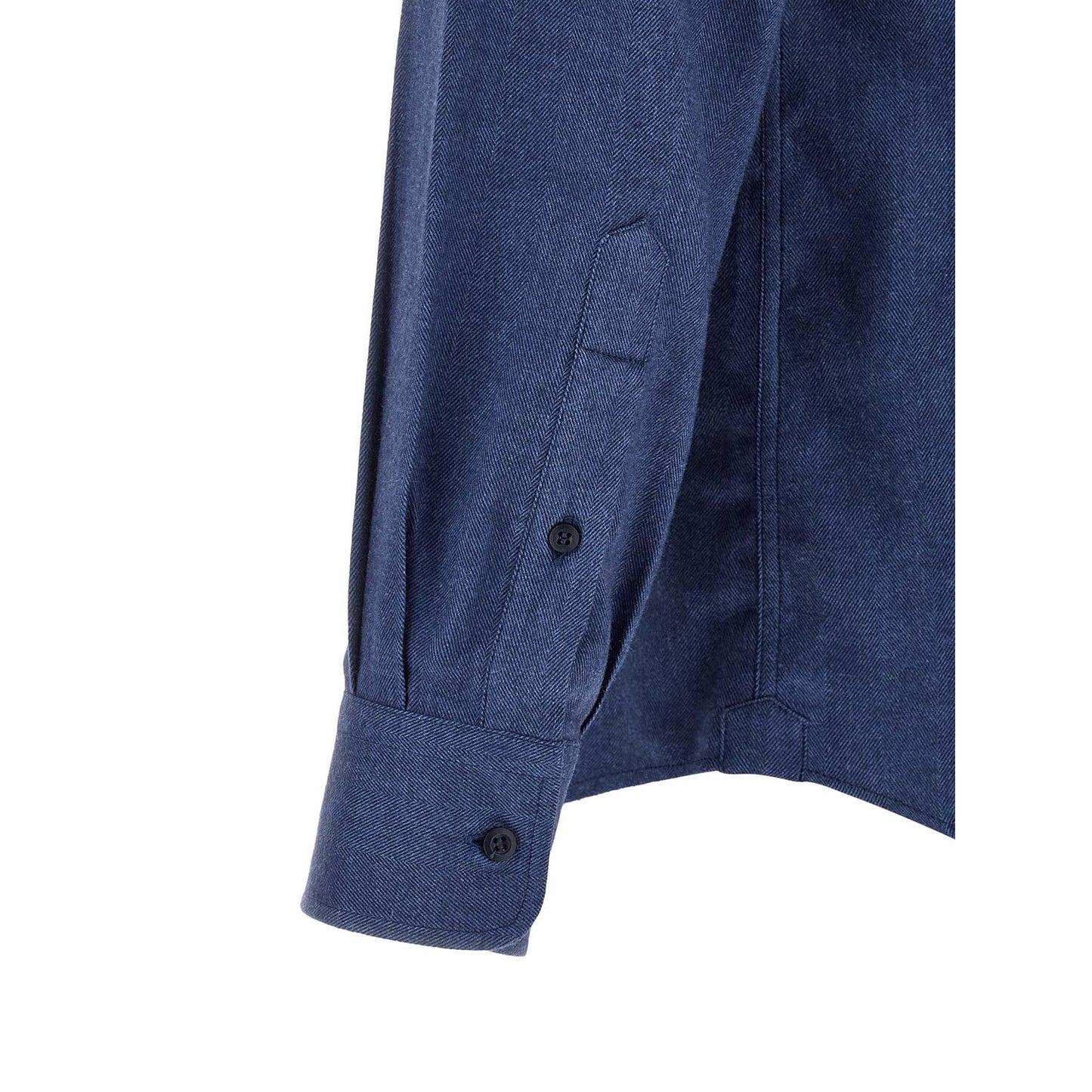 Brunello Cucinelli Blue Cotton Blouse