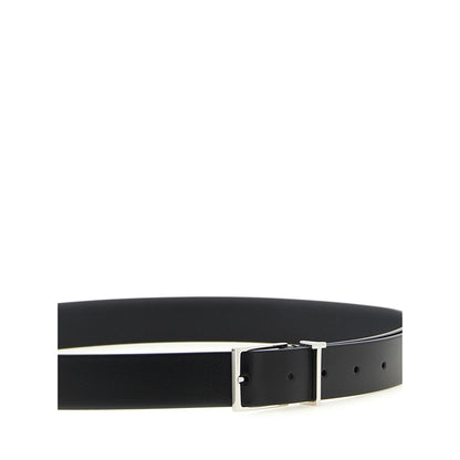 Tom Ford Black Calfskin Thin Belt