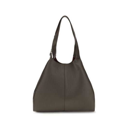 Coccinelle Brown Calf Leather Bos Taurus Shoulder Bag