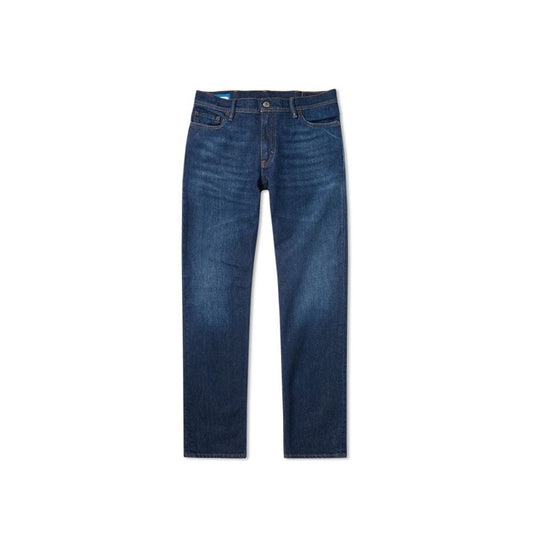 Acne Studios Blue Cotton Straight-Leg Jeans