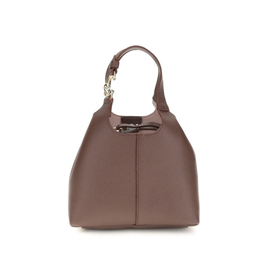 Coccinelle Brown Calf Leather Bos Taurus Handbag