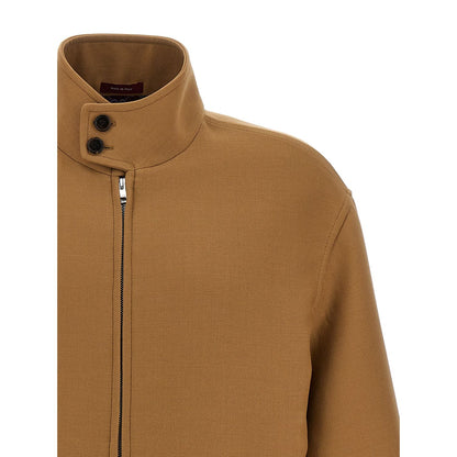Gucci Brown Wool Full-Length Jacket