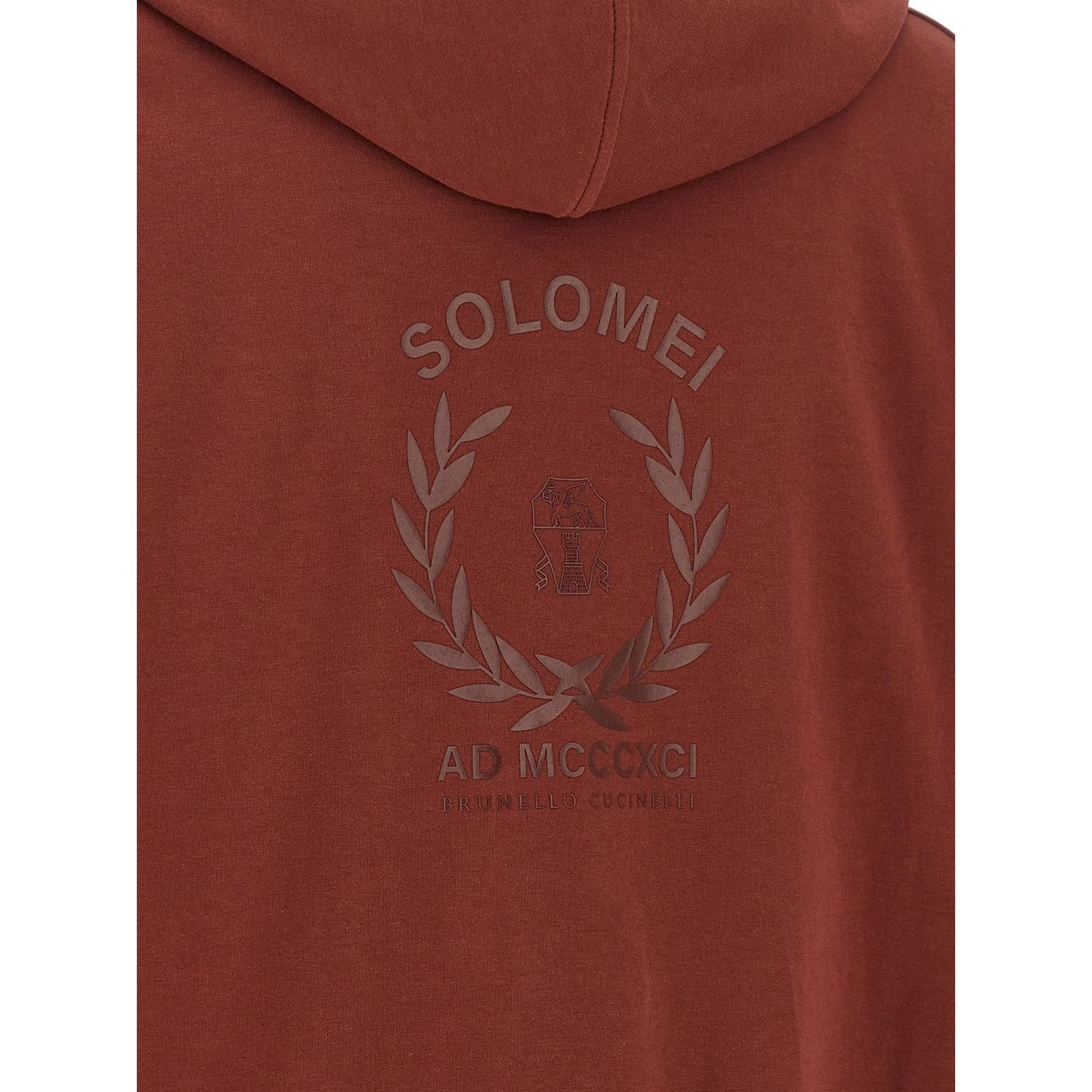 Brunello Cucinelli Bordeaux Cotton Sweatshirt