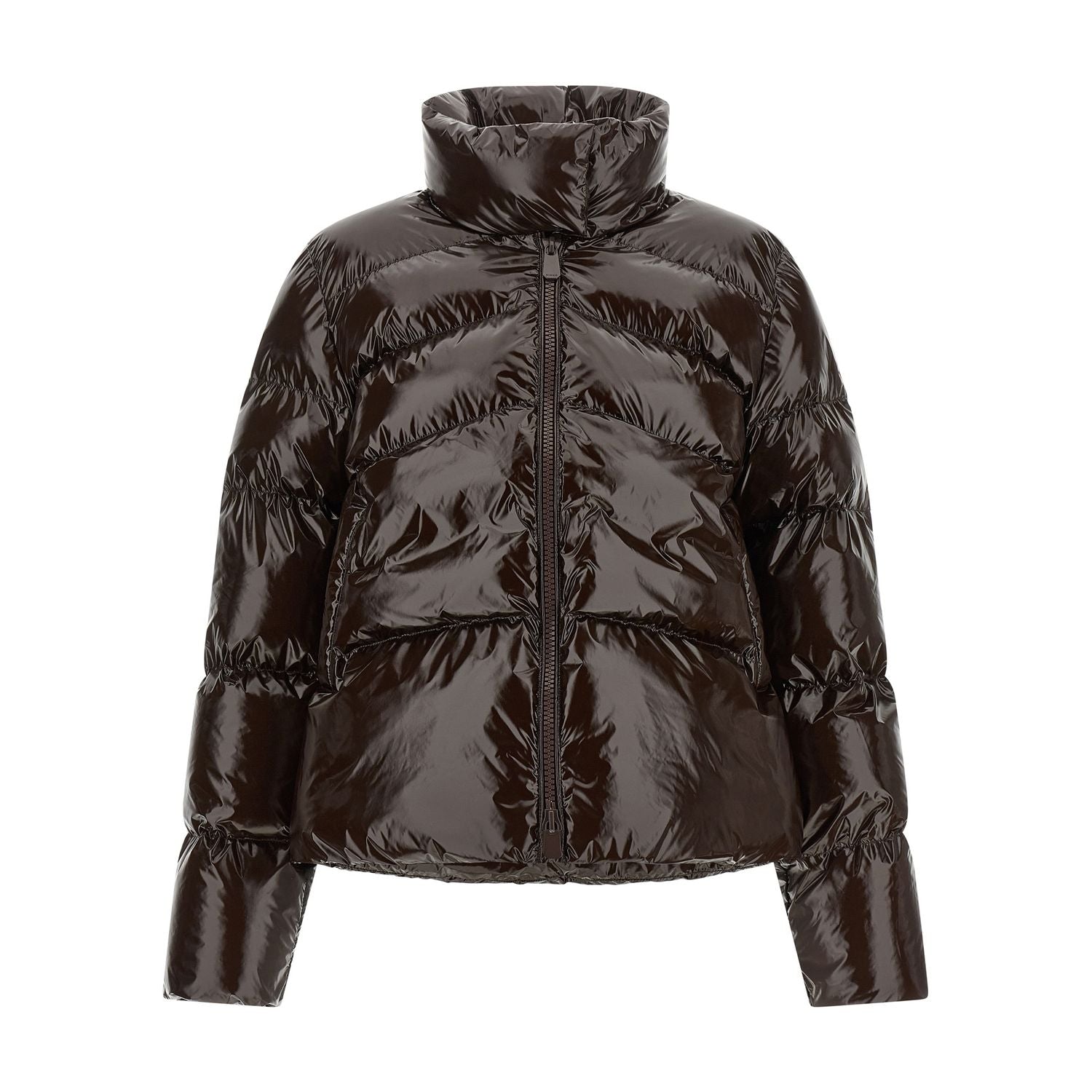 PINKO Brown Polyamide Full-Length Jacket