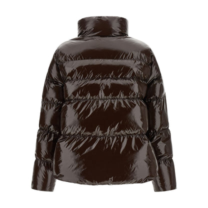 PINKO Brown Polyamide Full-Length Jacket
