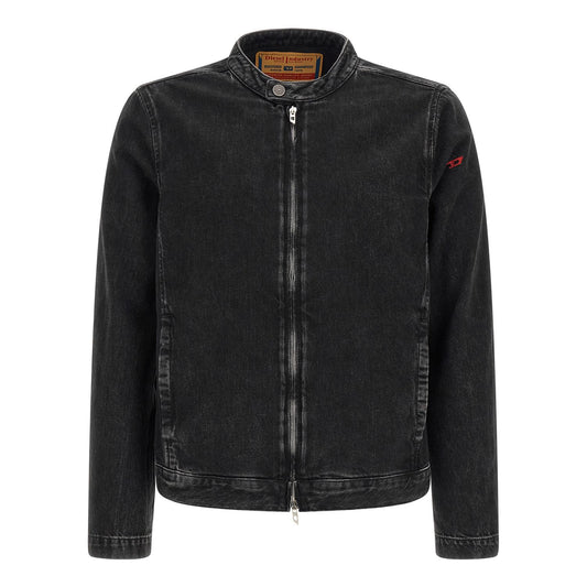 Diesel Black Cotton Denim Jacket