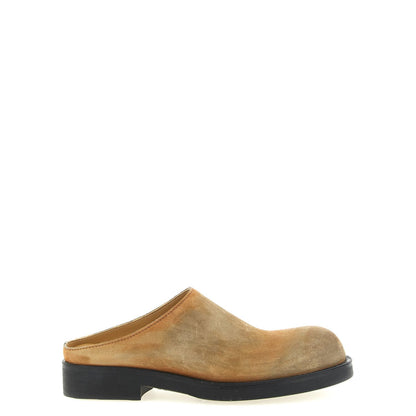 MM6 Maison Margiela Beige Cowhide Mules