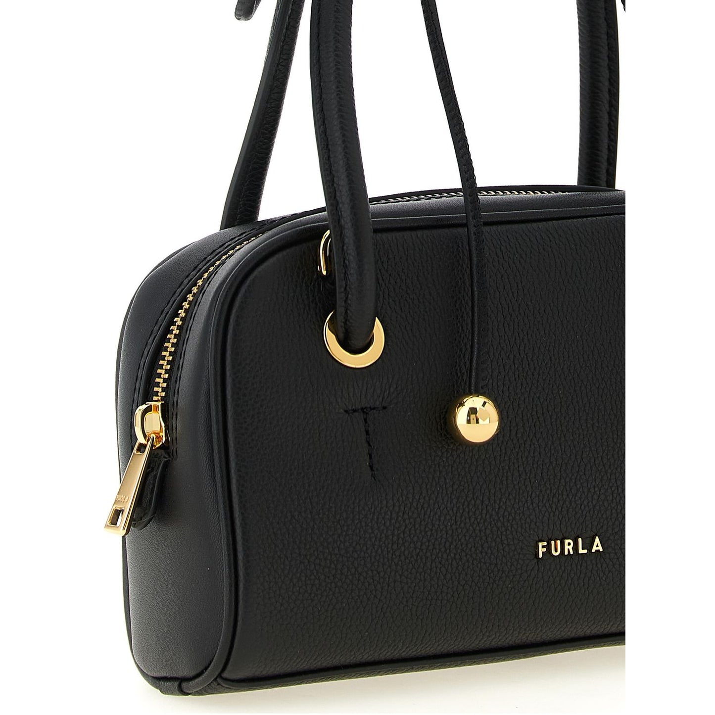 Furla Black Calfskin Handbag