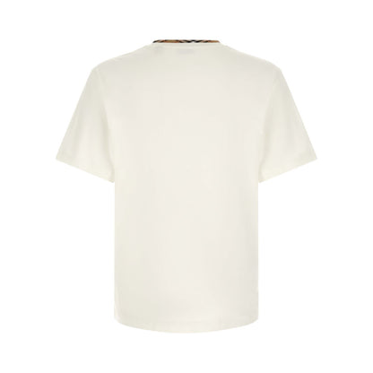 Burberry White Cotton T-Shirt
