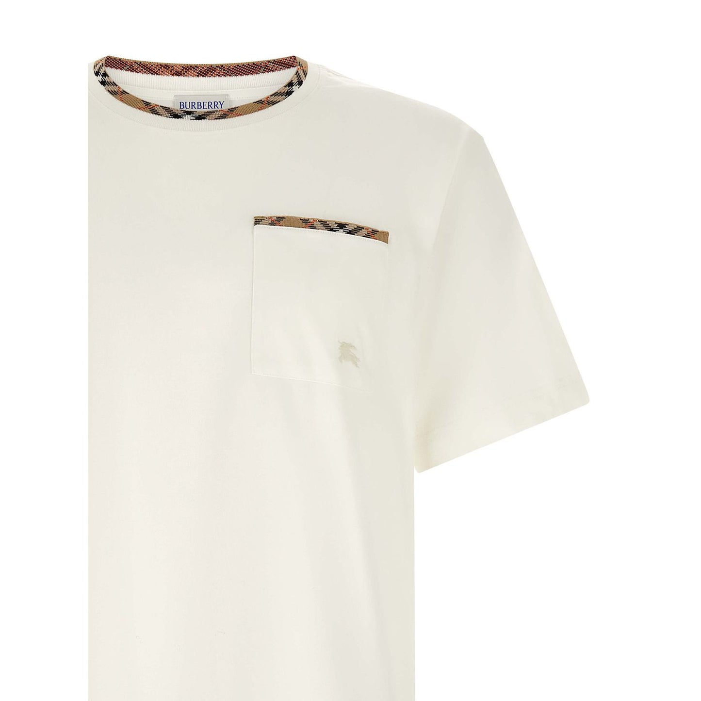 Burberry White Cotton T-Shirt