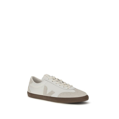 Veja White Calf Leather Bos Taurus Sneakers