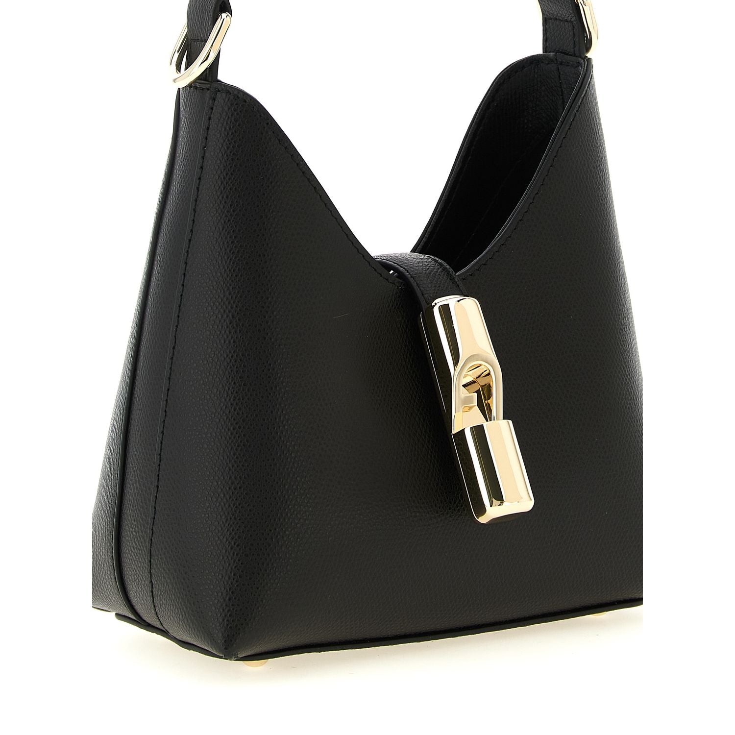 Furla Black Calfskin Handbag