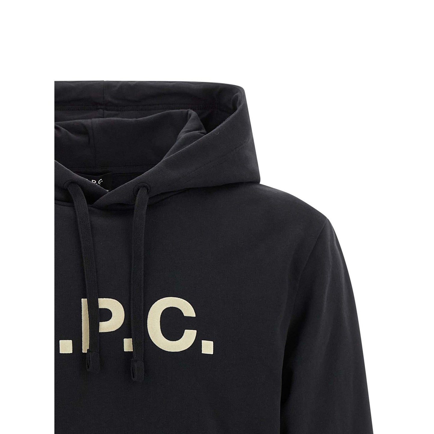 A.P.C. Black Cotton Hoodie