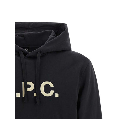 A.P.C. Black Cotton Hoodie