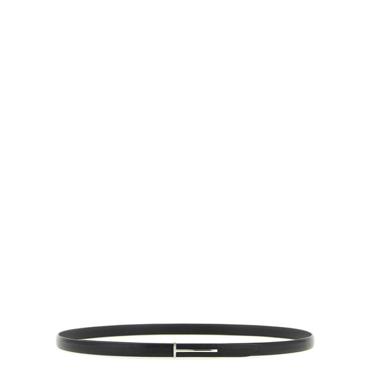 Tom Ford Black Goatskin Thin Belt