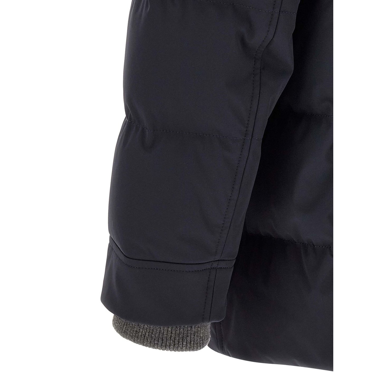 Brunello Cucinelli Blue Polyamide Parka