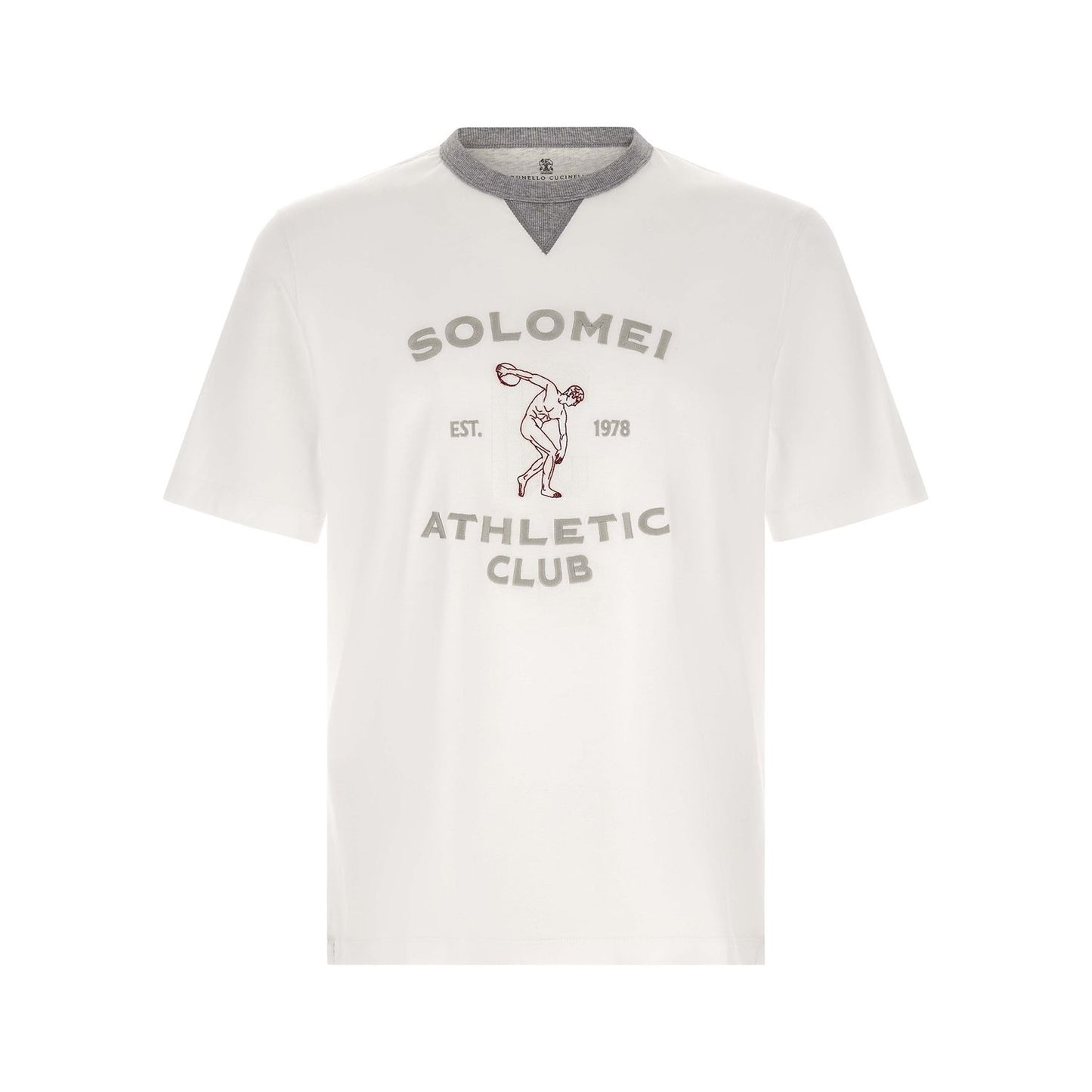 Brunello Cucinelli White Cotton T-Shirt