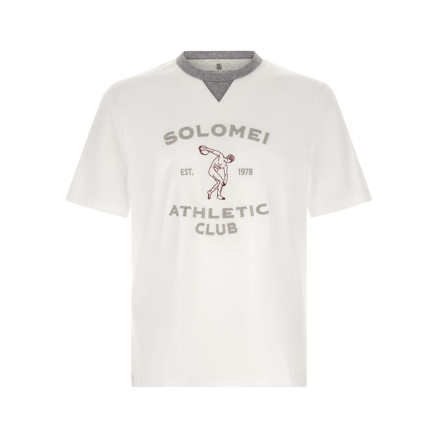 Brunello Cucinelli White Cotton T-Shirt