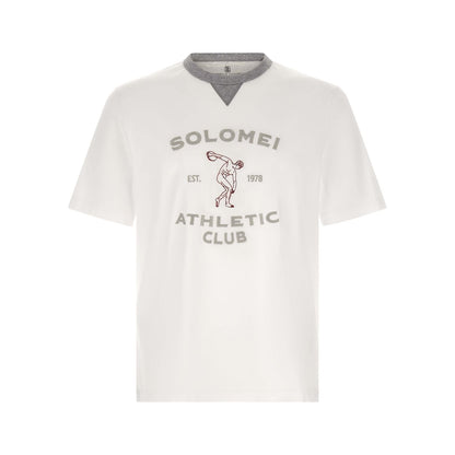 Brunello Cucinelli White Cotton T-Shirt