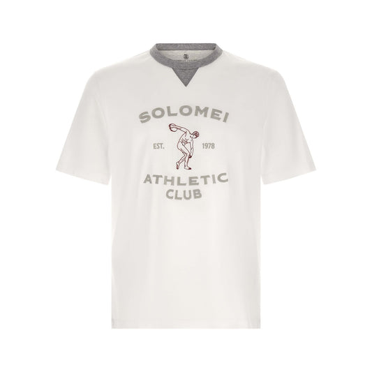 Brunello Cucinelli White Cotton T-Shirt