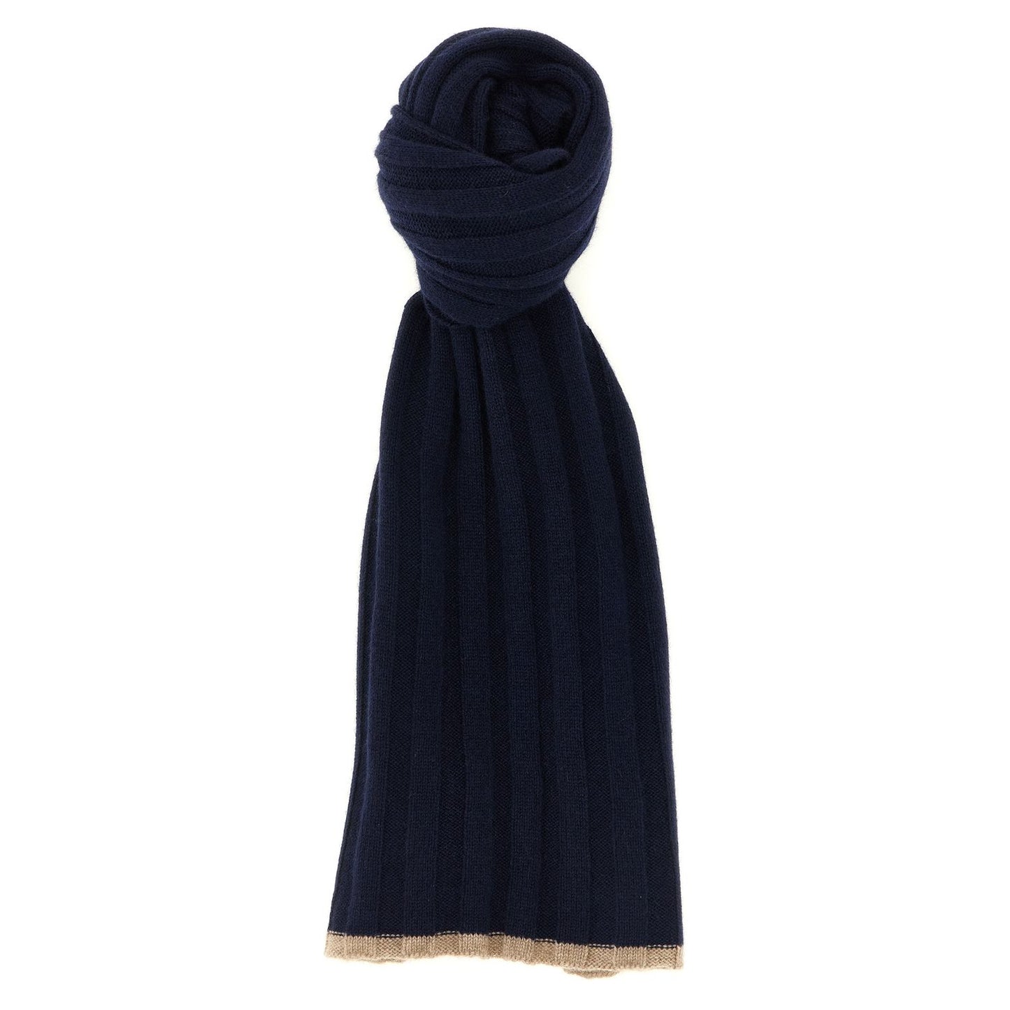 Brunello Cucinelli Blue Cashmere Scarf