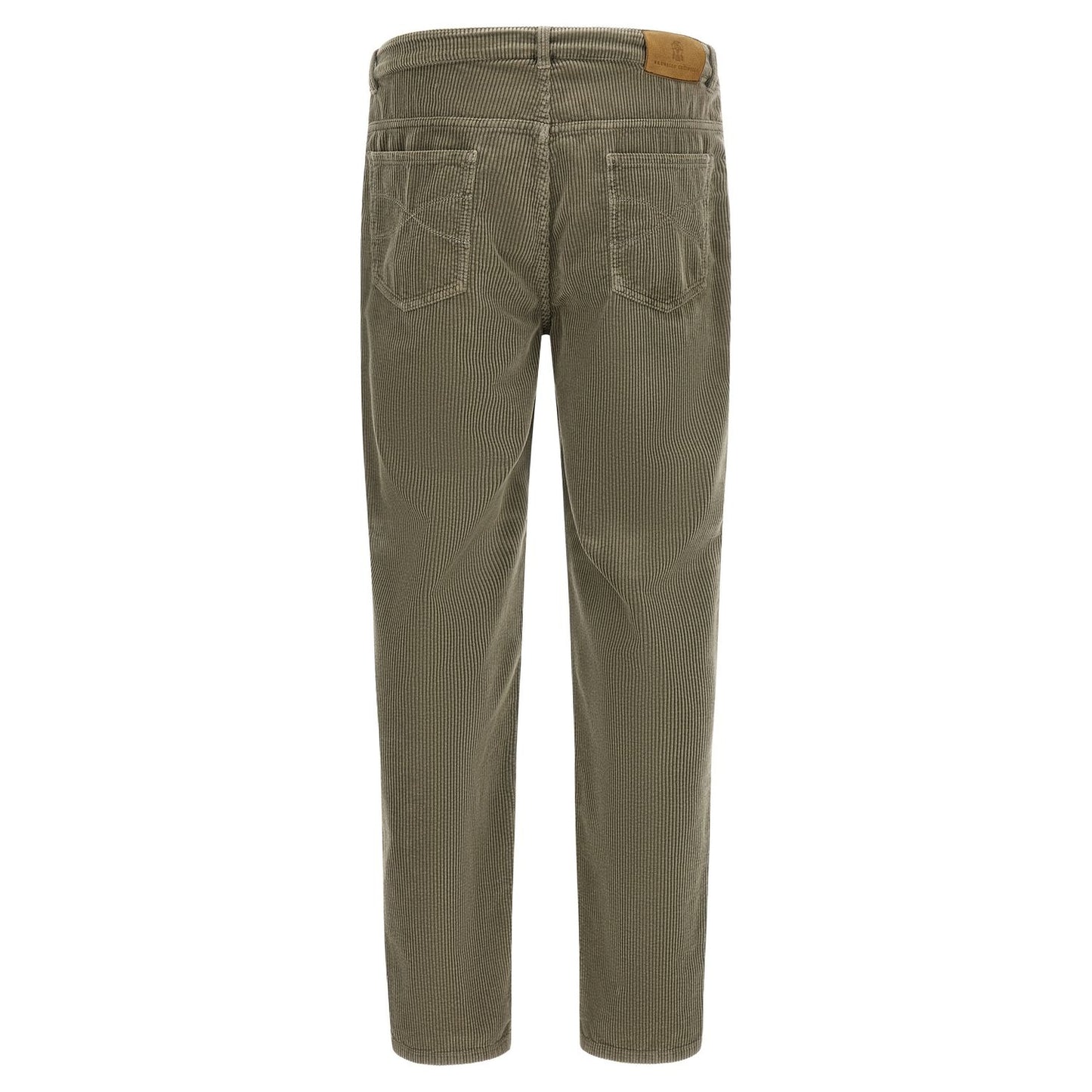 Brunello Cucinelli Bicolor Cotton Casual Pants