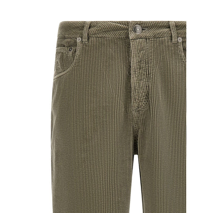 Brunello Cucinelli Bicolor Cotton Casual Pants