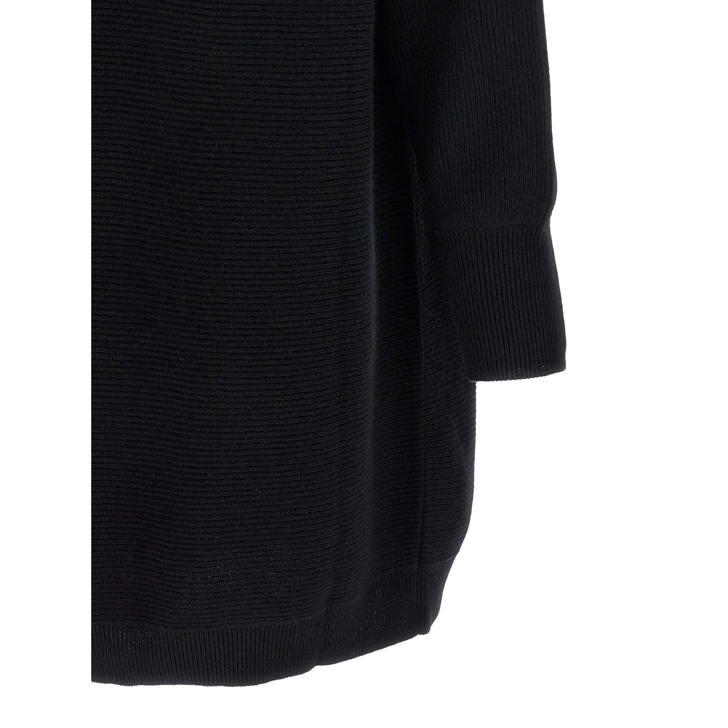 Brunello Cucinelli Black Virgin Wool Short Dress