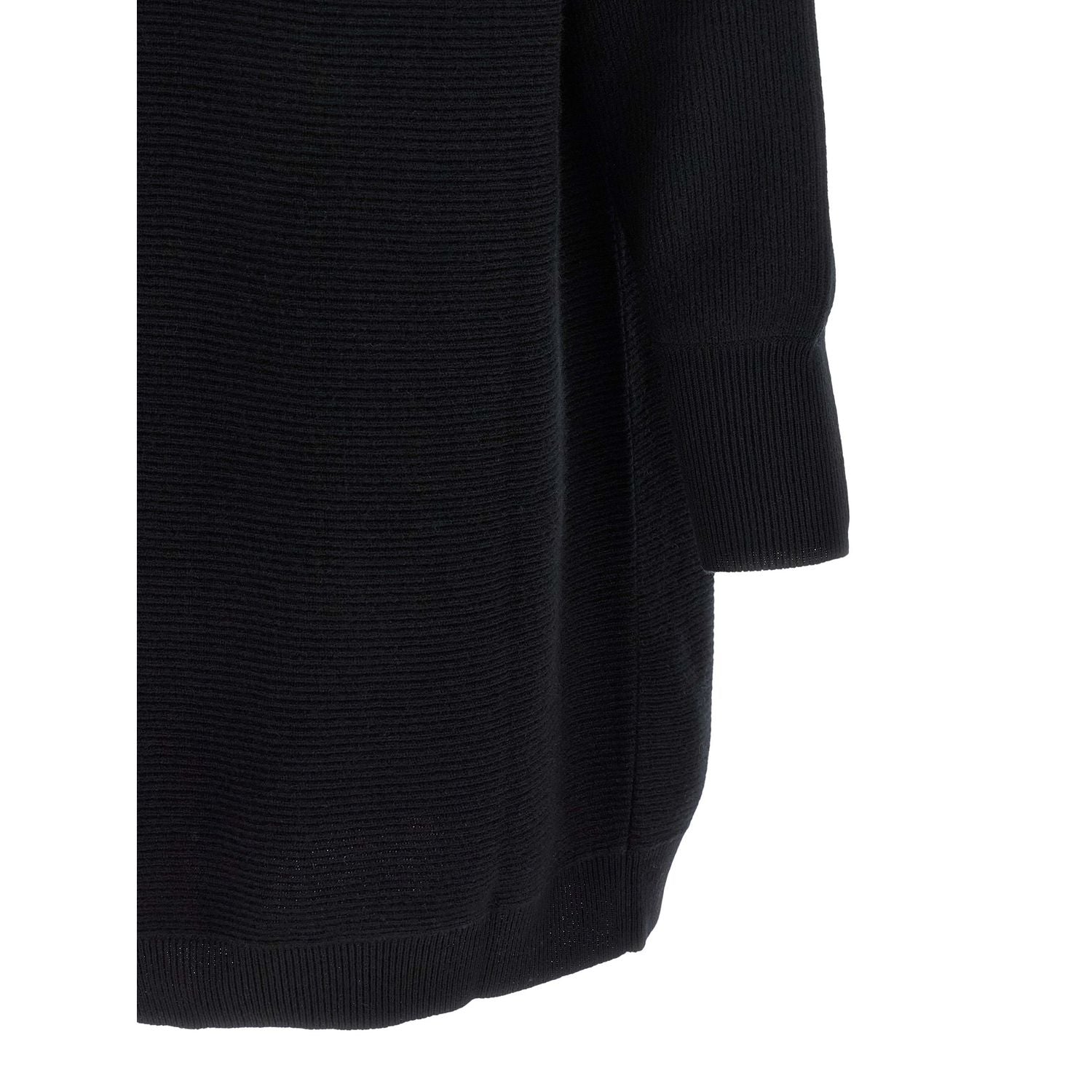 Brunello Cucinelli Black Virgin Wool Short Dress
